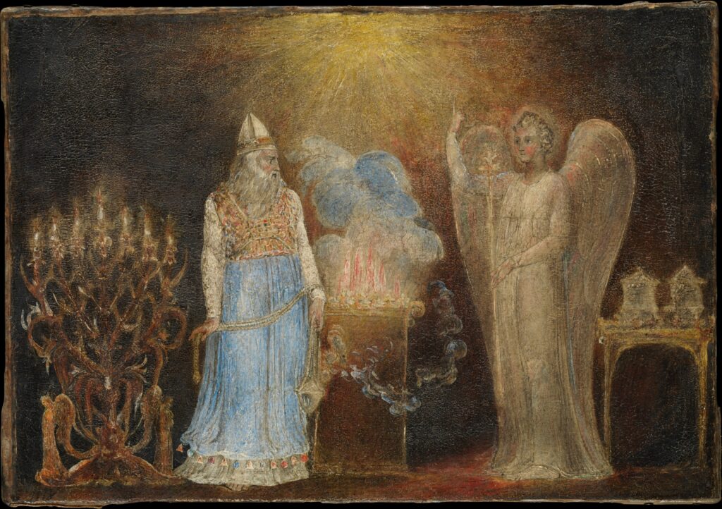 The Angel Appearing to Zacharias 1799–1800, William Blake, The Metropolitan Museum